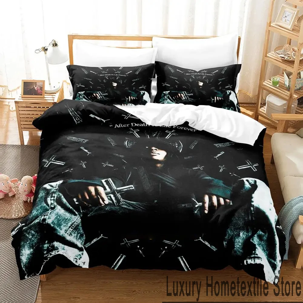 

3D Print Yeat Rapper Bedding Set Boys Girls Twin Queen King Size Duvet Cover Pillowcase Bed boys Adult Home Textileextile