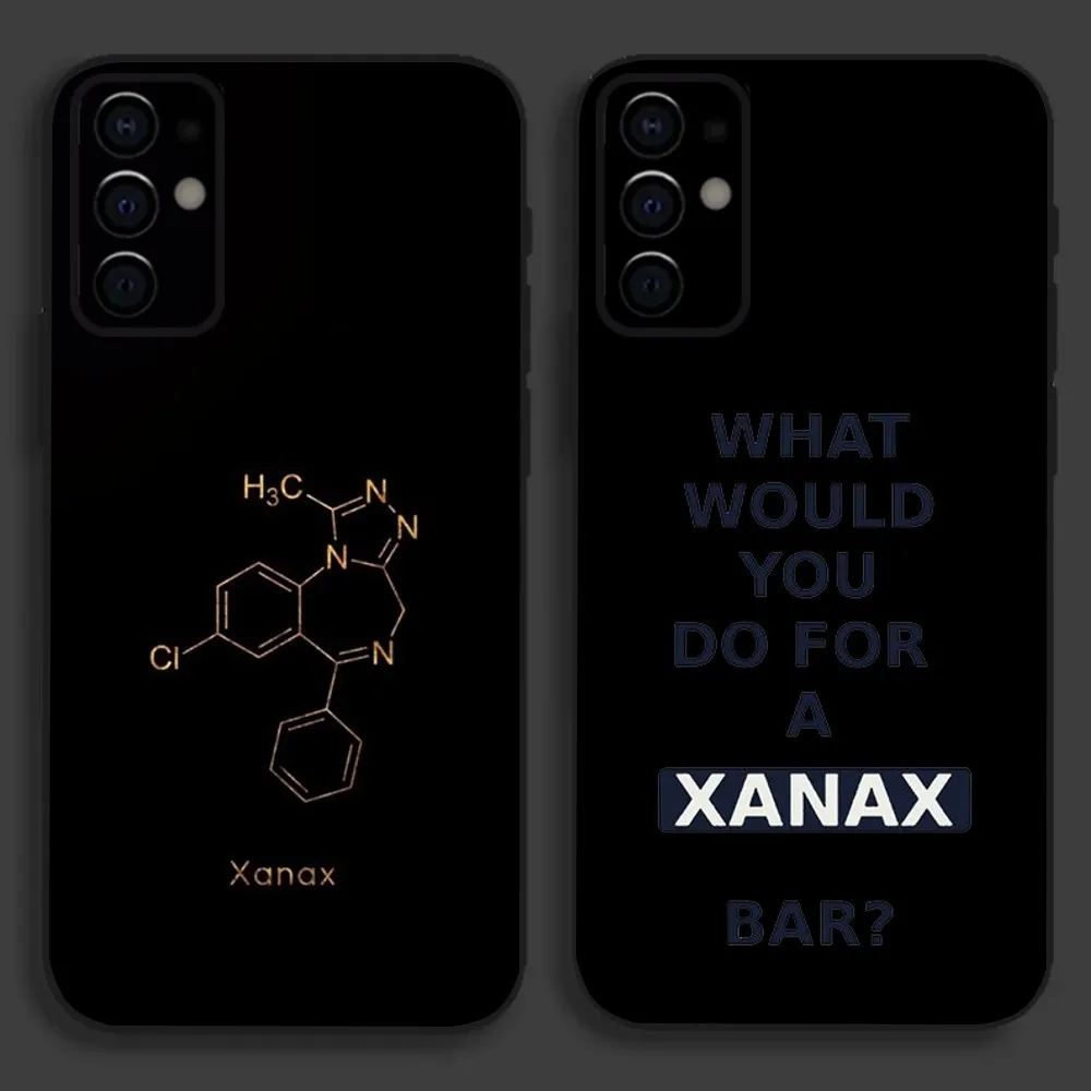 

Alprazolam Xanax Phone Case For Samsung S24,S21,S22,S23,S30,Ultra,S20,Plus,Fe,Lite,Note,10,9,5G Black Soft Cover