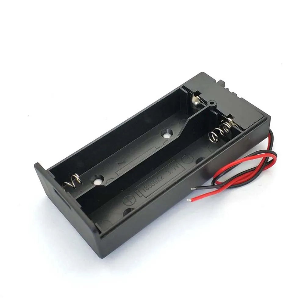 Storage Box Batteries Container ON/OFF Switch for 18650 Battery Battery Holder Battery Storage Boxes 2 Slots Battery Box