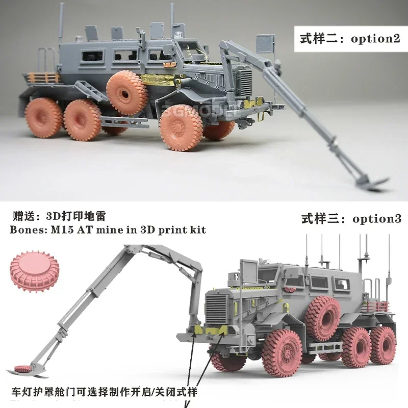 Vespid 모델 조립 모델 키트, 미국 버팔로 A1 광산 보호 통관 차량 1/72, VS720035