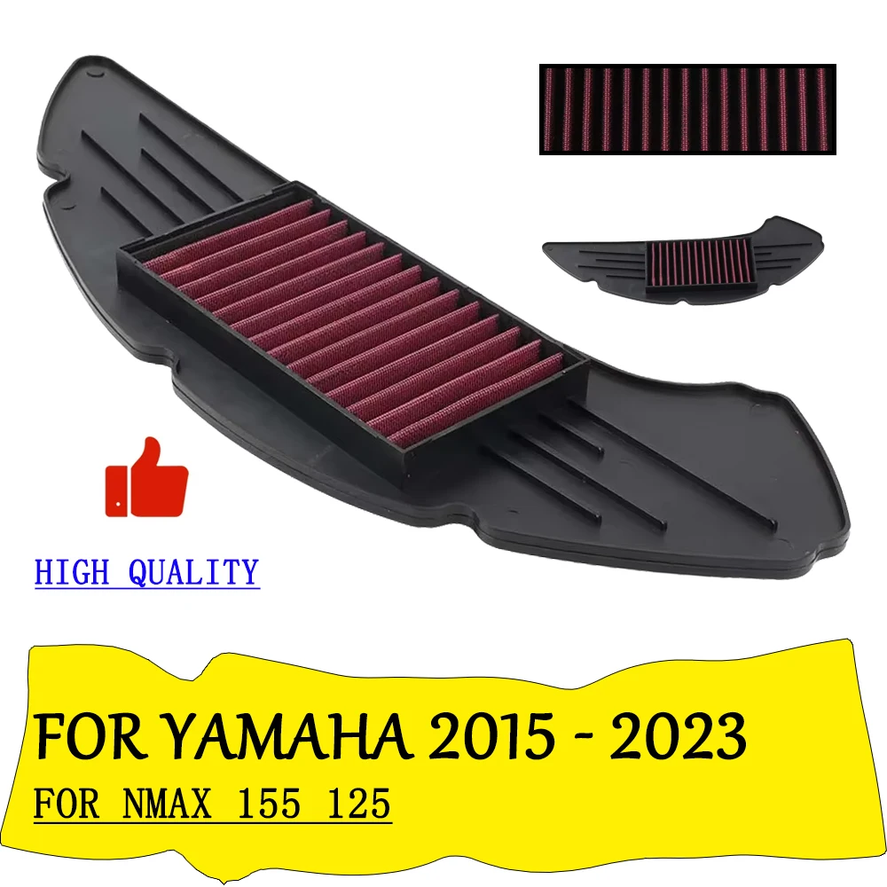 

Air Intake Filter For Yamaha NMAX 155 125 N-MAX NMAX155 NMAX125 2015 - 2023 Motorcycle Accessories High Flow Air Filter