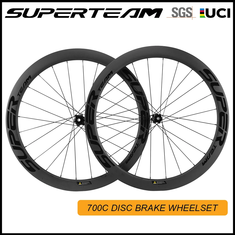 50mm 25 Carbon Wheels Disc Brake 700C Road Bike Wheelset UCI Quality Carbon Rim With Center Lock Or 6 blots Road Cycling Wheels