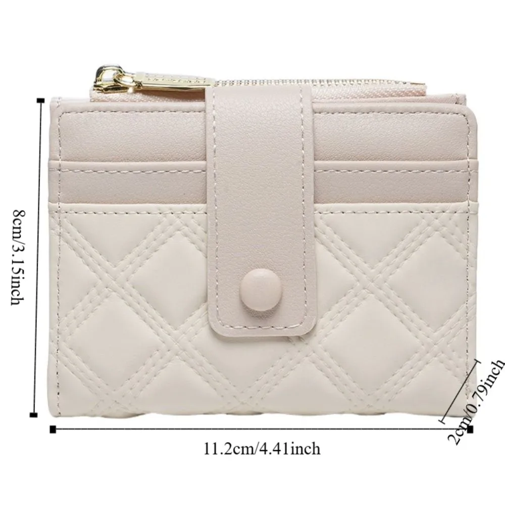 Portfelik Przenośny Uroczy Kieszonkowy Portmonetka Zapinana na Zamek Wielokomorowa na Karty Składana Portmonetka na Monety Torebka na Pieniądze Kolorowe Etui na Karty dla Kobiet