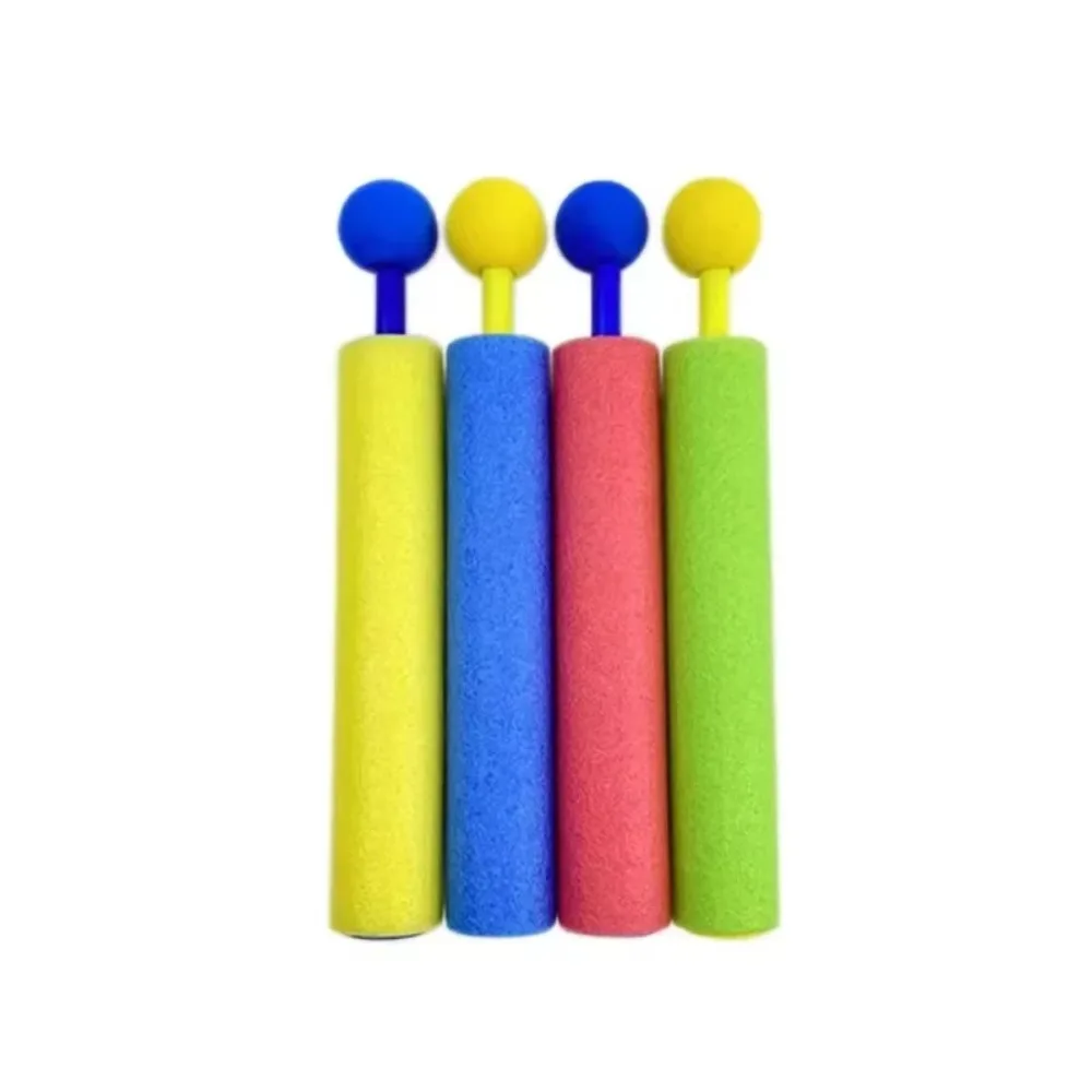 Creative Foam Splashing Spray Water Toys Straight Tube Water Squirter Water Soaker Toy Pull Type Swimming Pool Toys Summer