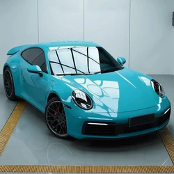 Car Sticker Bubble Free Vinyl Film Ultra Gloss Miami Blue PET Auto DIY Decal Vehicle Body Self Adhesive Sticker Car Accessories