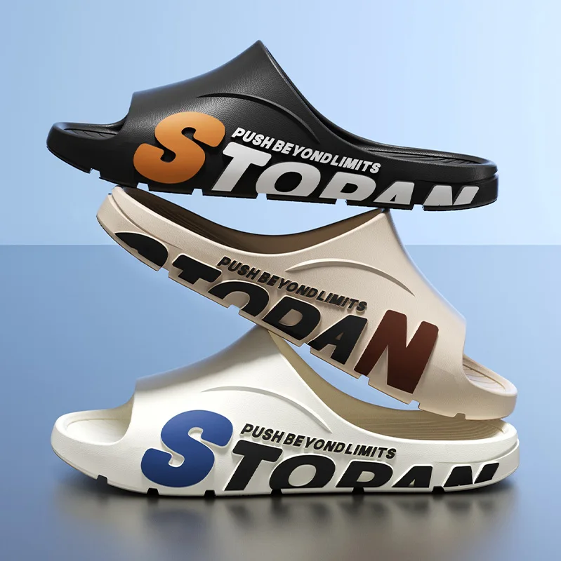 

Slippers, women's summer anti-slip outdoor wear thick-soled bathing, bathroom, home, indoor, cool slippers, men's