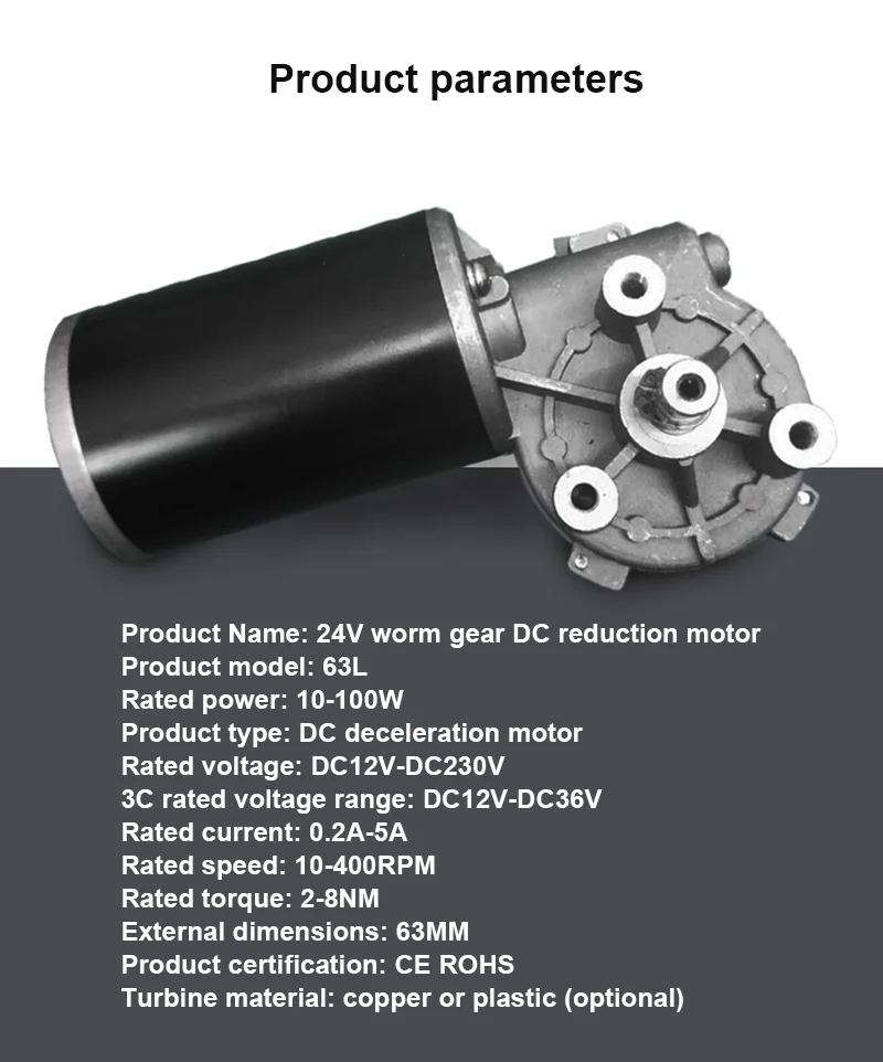 Imagem -04 - Durável Escova Rolo Vassoura Servo Motor Micro Servo Motor Varredor Poeira Vibratória Porta da Garagem Worm Engrenado Motor dc 24v