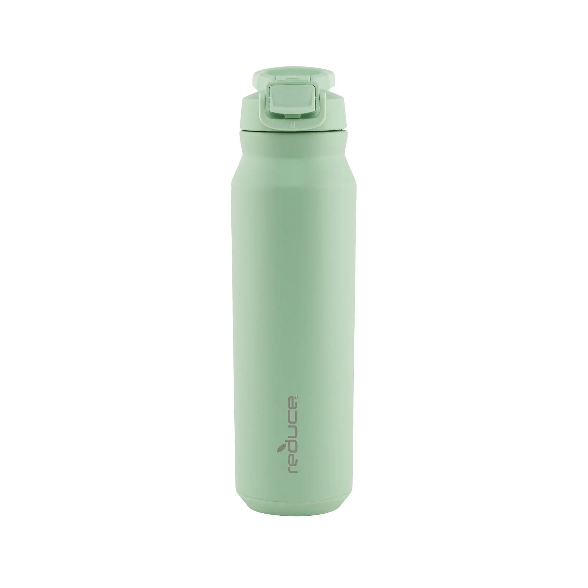 Hydrate Pro 32-Unzen-Wasserflasche mit verstecktem Strohhalm und Klappdeckel. Edelstahl - Matcha