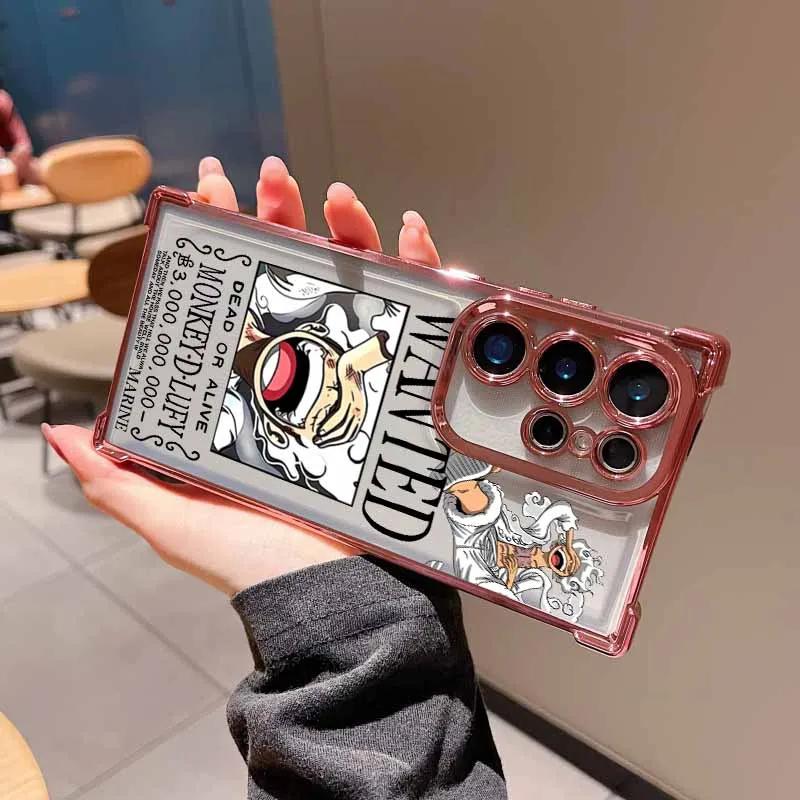 Anime One Piece Handyhülle für Samsung S26 S25 Edge S24 S23 S22 S21 S20 FE Ultra Plus Lite, Galvanisierte Sturzsichere Schutzhülle – Detail 16