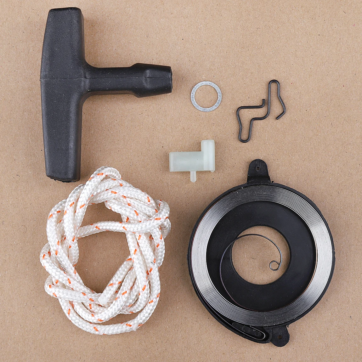 Coil Spring Recoil Starter Pull Start Rope Kit For Stihl ms180 018 TS410 Gasoline Chainsaw Part Starter Pawl Dog Spring Washer