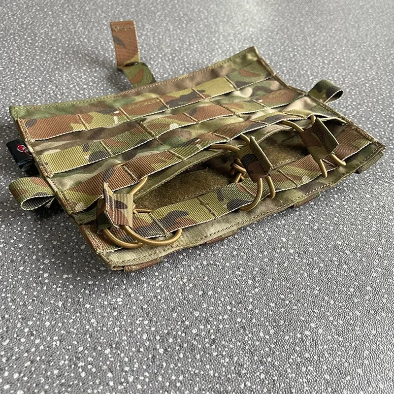 Multicam Magazine Pouch Tactical Vest Front Plate Mag Bag Airsoft Detachable Triple Molle Pouch Accessories view 4