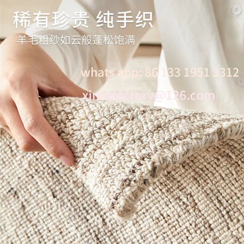 

Индийский шерстяной ковер ручной работы для гостиной, антикварный элитный светильник, роскошная вилла, спальня, новинка 2025, высококачественный коврик