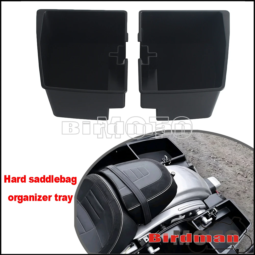 

Motorcycle Hard Saddlebag Organizer Tray Storage Tray For Harley Touring CVO Street Road Glide FLHXSE FLTRXSE FLHX FLTRX 23-25