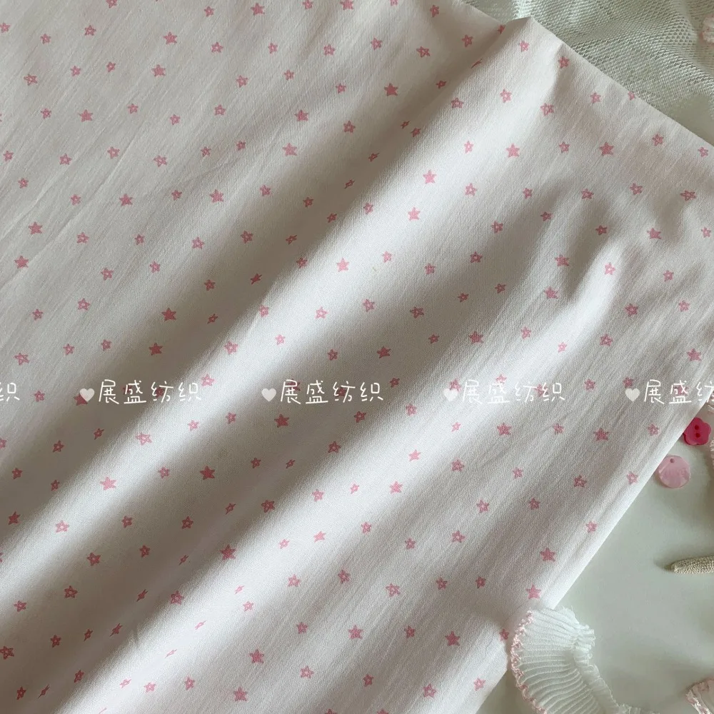 Rosa Baumwollstoff mit Digitaldruck, 140 x 50 cm, 40S, florales Karo-Design für DIY-Heimkleidung, Nähen, Ins-Stil, Damen- und Kinderbekleidung – Detail 7