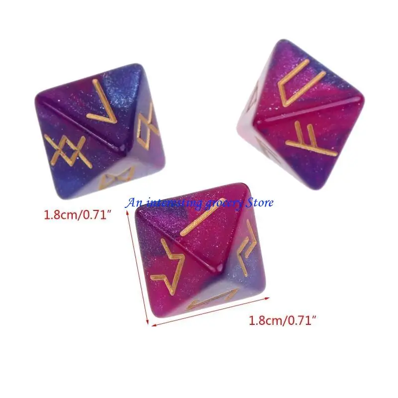652d 3 pcs polyhedral acrylic 8-joy table game with for regh reclusio beautiful