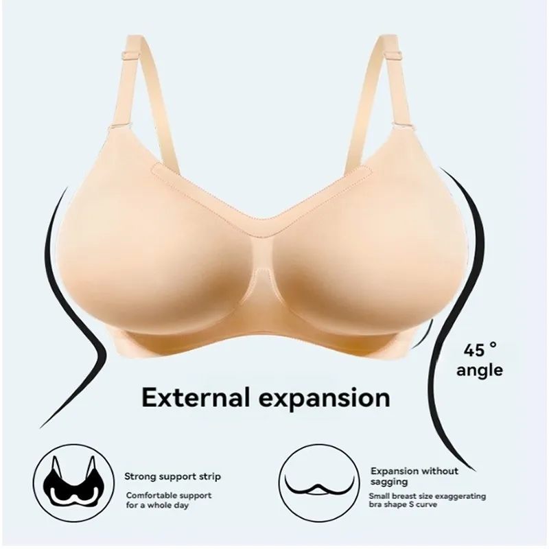 New Bra for Mastectomy Breast Enhancement Kit Cosplay Mastectomy Women's Bra + Pair of Foam Breast Implants