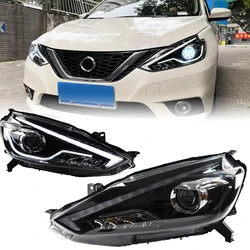 Headlight For Nissan Sylphy 2016–2019 Sentra Car автомобильные товары LED DRL Hella Xenon Lens Hella Hid H7 Car Accessories