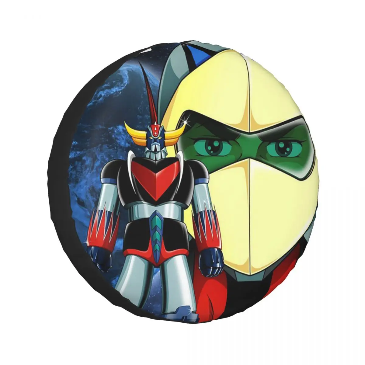 

Goldrake Goldorak Mazinger Z UFO Robot Grendizer Spare Tire Cover for Jeep SUV RV 4WD Mitsubishi 4x4 Wheel Protector Covers