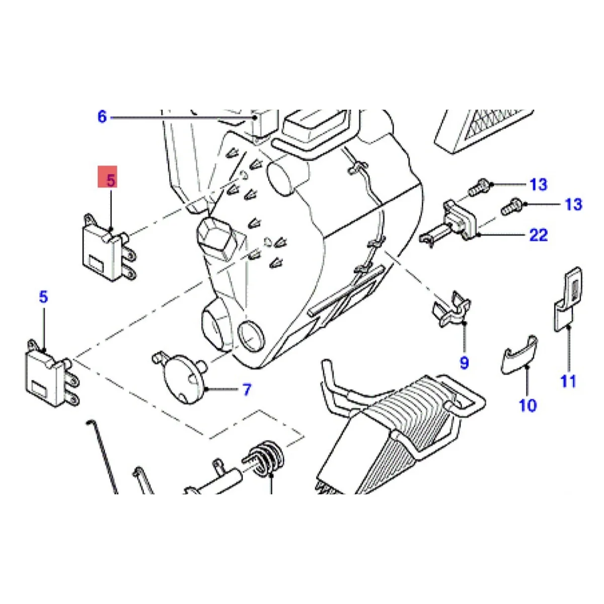 

Car A/C Heater Temperature Control Actuator 95VW 19E616 AC for Transit T12 T15 V347 1995 2012 Heating Servo