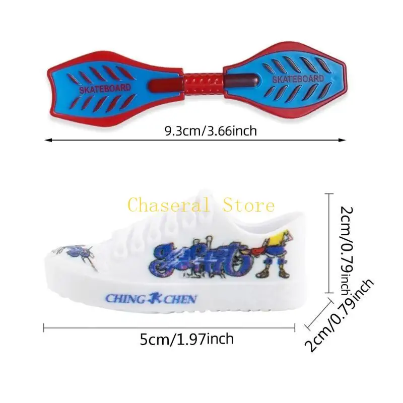 E7CE Interazione Skateboard Toyboard Toy Decks Board Adolescenti giocattolo interno