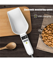 800g/1g Portable LCD Digital Kitchen Scale Home Electronic Measuring Tool Pet Dog and Cat Digital Feeding Bowl Weighing Spoon