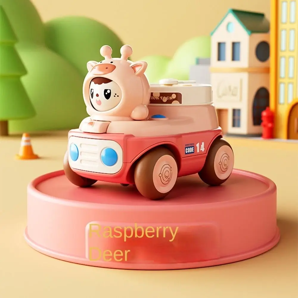 3 Facial Inertia Toys Car Face Changing Early Learning Pull Back Vehicle Toys Plastic Cartoon Pull Back Press Vehicle Toys