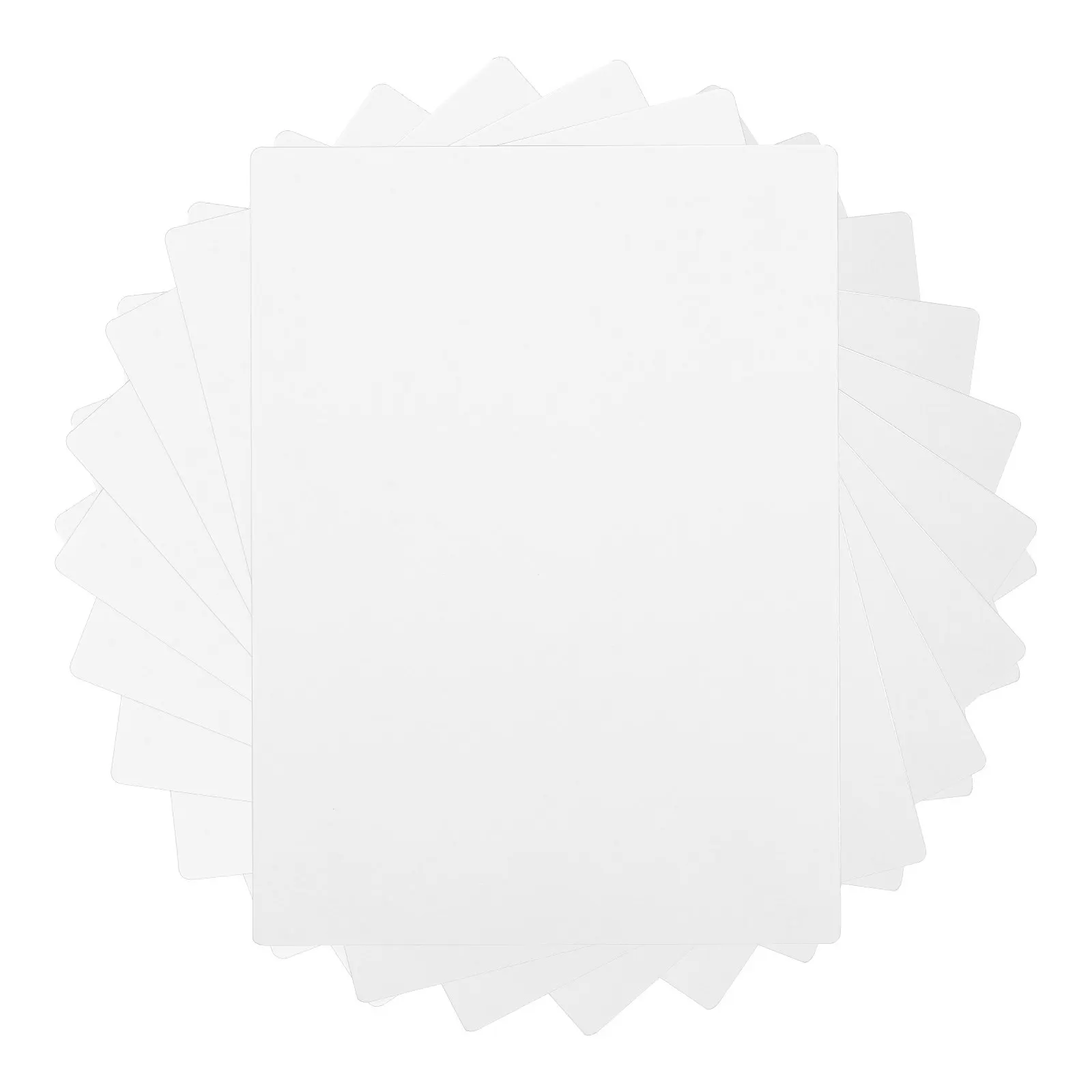 

10Pcs Dual Side Sublimation Card Blanks Printable Heat Transfer Business Cards Flexible Pet Plastic Name Tags for Professionals