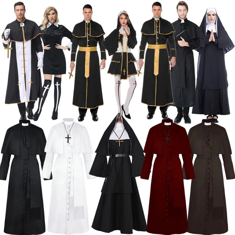 الكبار لوين تأثيري راهبة أداء الزي م الكاهن مرحلة الدراما الأم ماري الكاهن زي العرقية الصينية التقليدية