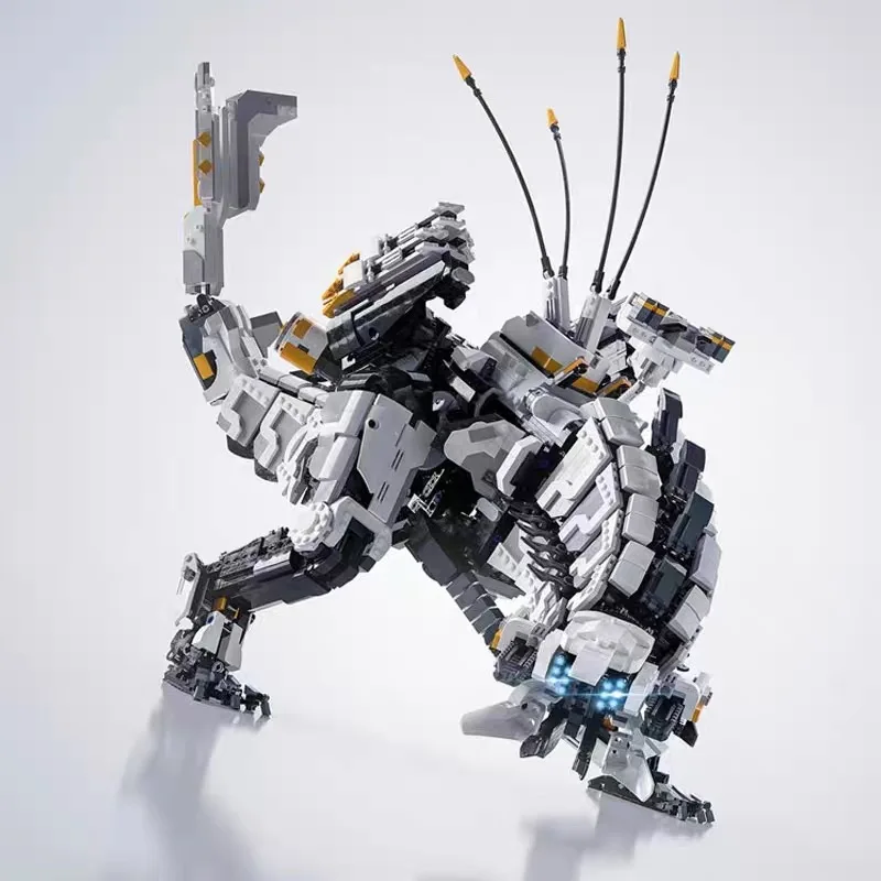 

Dawned с длинным воротником зверь, новый MOC Horizon Zero, экшн-фигурка, механический монстр, мех, конструктор, кирпичи, игрушки, подарки, строительный блок