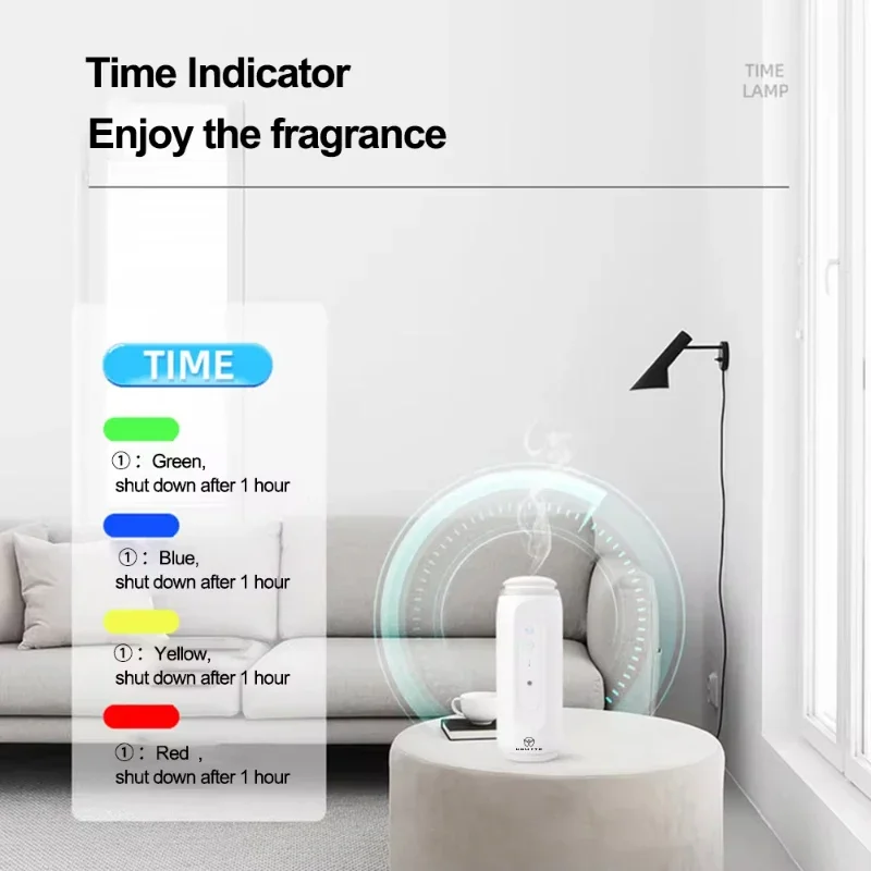 Namste-ポータブルスマートディフューザー、Bluetoothソケットスタイル、自動ナイトライト、アロマオイル、エッセンシャルオイル、オフィス、家庭、芳香剤、300m ³