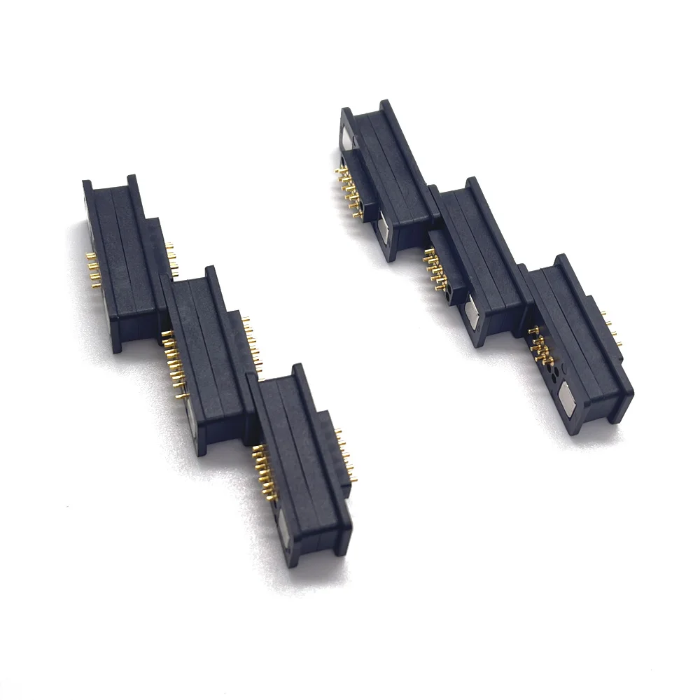 1Pair 13Pin 14Pin 15P 16P 17Pin 18Pin 19Pin 20Pin Waterproof Magnetic Pogo Pin Connector 2A Male Female Spring Loaded DC Power S