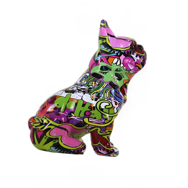 

Creative Simulation Puppy Home Decoration Ornament Living Room Office Porch Desktop Resin Crafts