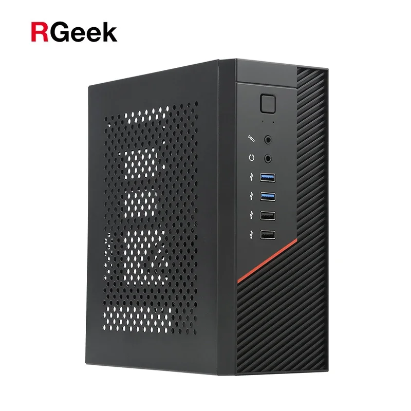 RGeek SPCC 0.8mm Mini ITX PC Case Horizontal Vertical Placed with 4xUSB