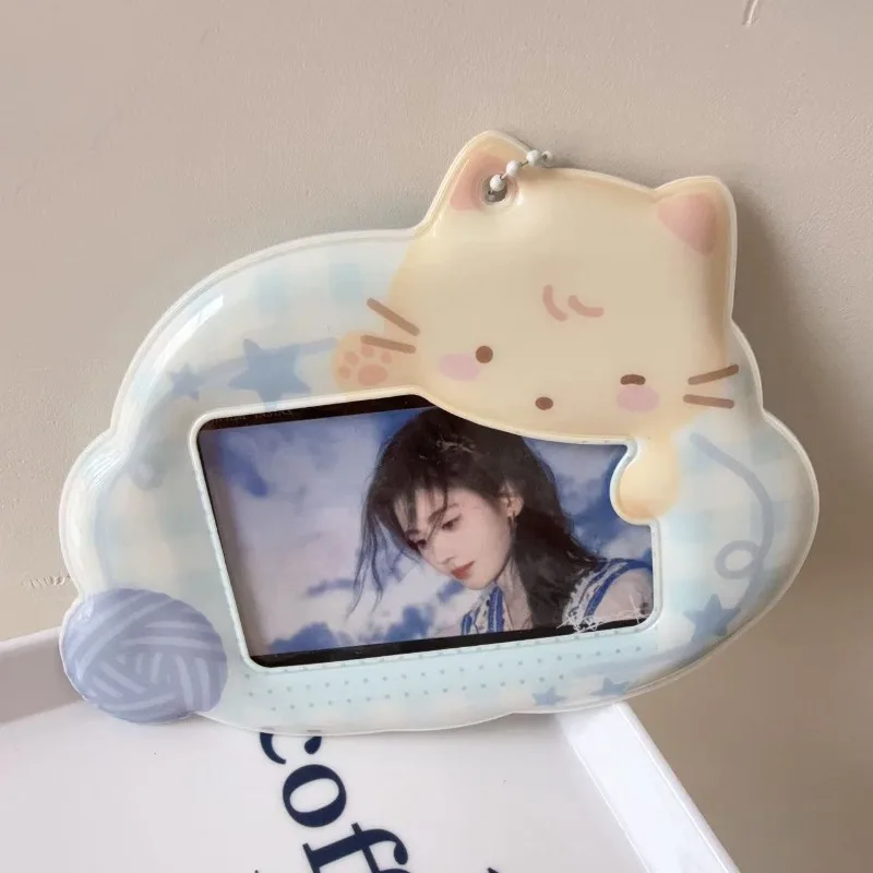 Koreanische Erdbeer-K-Pop-Star-Fotokartenhalter-Schlüsselanhänger-Anhänger 3 Zoll Idol-Fans Goo Fotokartenhülle für Studenten-Taschendekoration – Detail 4