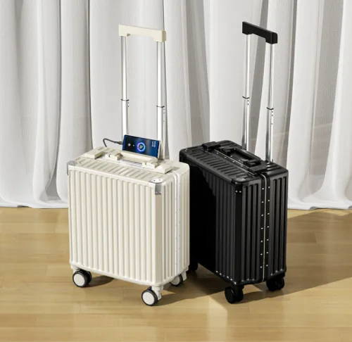 Belbello Luggage women's small trolley box aluminum frame children's new travel strong rechargeable large capacity boarding box
