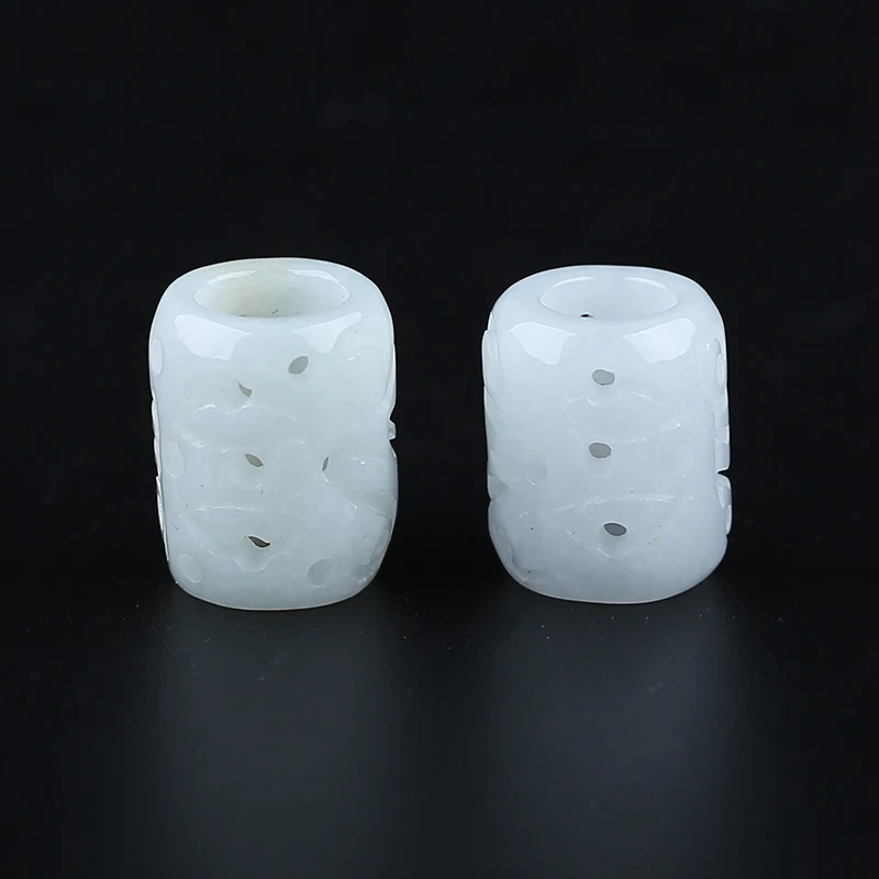 Natural Jadeite Bead Earring Accessories Luxury Sexy Young Girls Fashion Charm Elegant Women Fine Jewelry Gifts 16x13mm 7.4g