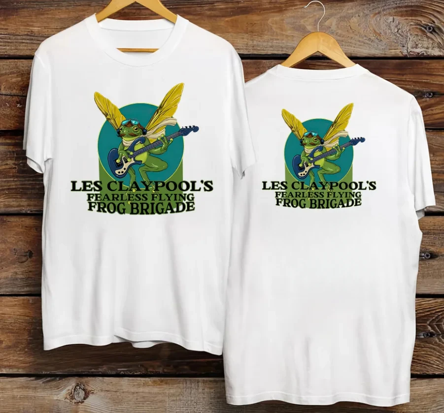 Tour 2023 Les Claypool Summer T-Shirt Green Primus Shirt Brigade Flying Frog All