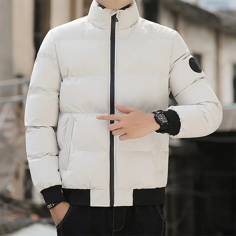 New Cotton-padded Men\'s Winter Padded Men\'s Winter Padded Padded Jacket With Cashmere Thickening Korean Version Coat