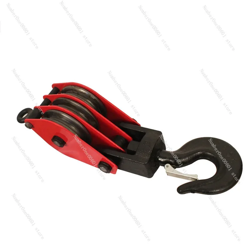 2T Ring Double Wheel Triple Wheel Lifting Pulley Multi Wheel Dynamic Pulley Block Accessories