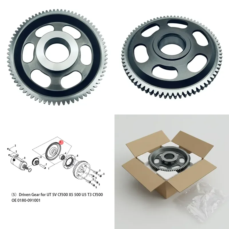 

i Starter Clutch Driven Gear 73 Teeth for CF CForce UForce ZForce 500 X5 X6 Z6 OE 0180-091001 0180-0910A0 35260 ATV UTV Parts