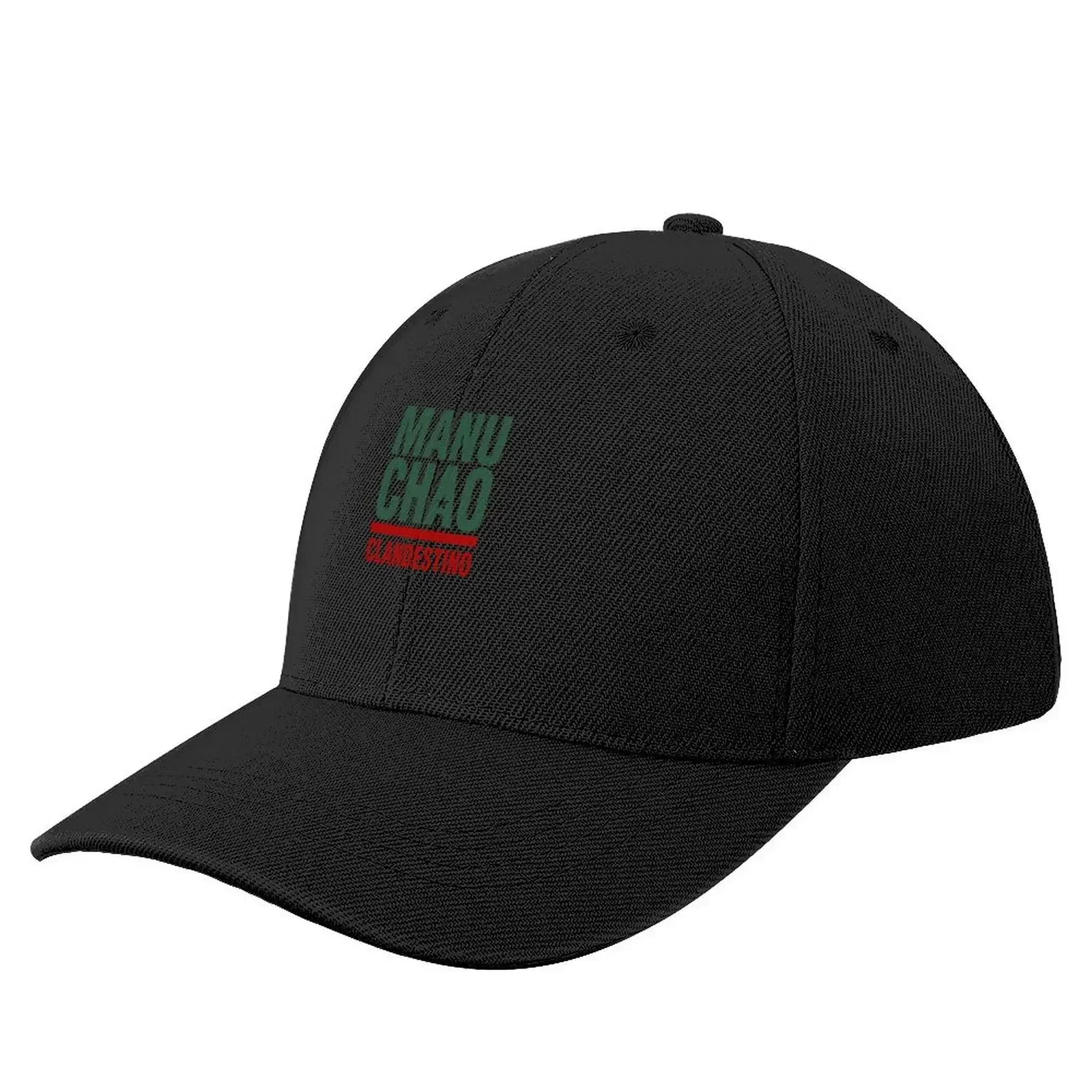 Manu Chao Clandestino Logo Baseball Cap Luxury Hat Sun Hat For Children Luxury Woman Men's