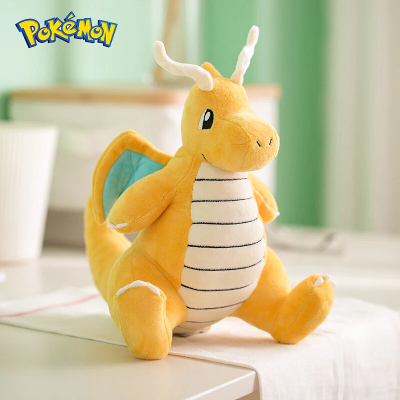 Pokemon Kawaii Dragonite peluche Cartoon & Cute Fast Dragon peluche bambole cuscino regalo di compleanno per bambini amici ragazzi