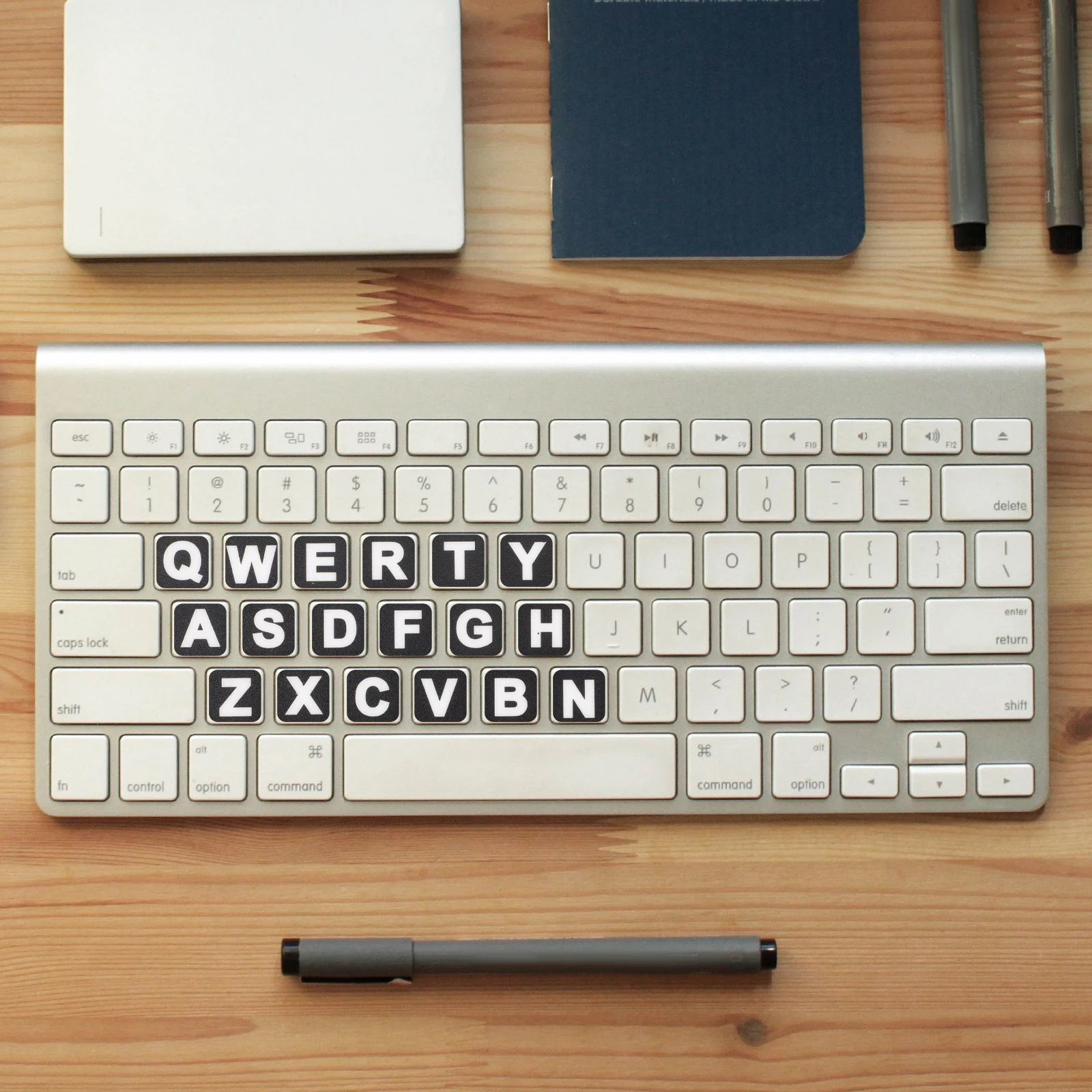 

3pcs English Keyboard Stickers Replacement For Laptop Desktop Computer Universal Pvc Labels Mechanical Keyboard Accessory