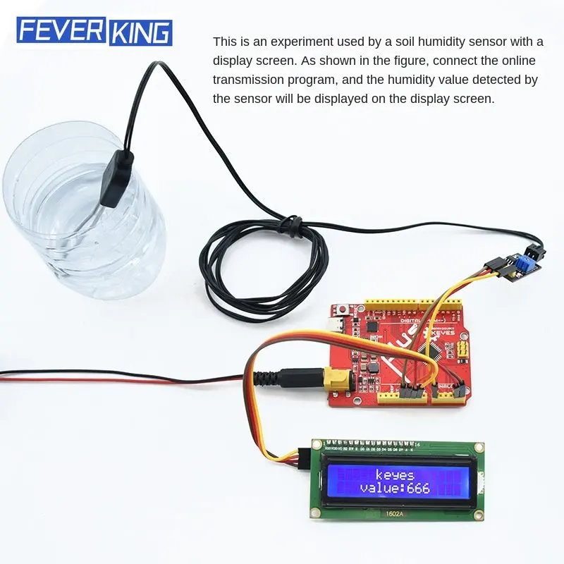 Soil Moisture Sensor and Soil Detector Module Soil Moisture Test Soil Humidity Test Corrosion Resistance Probe for Arduino