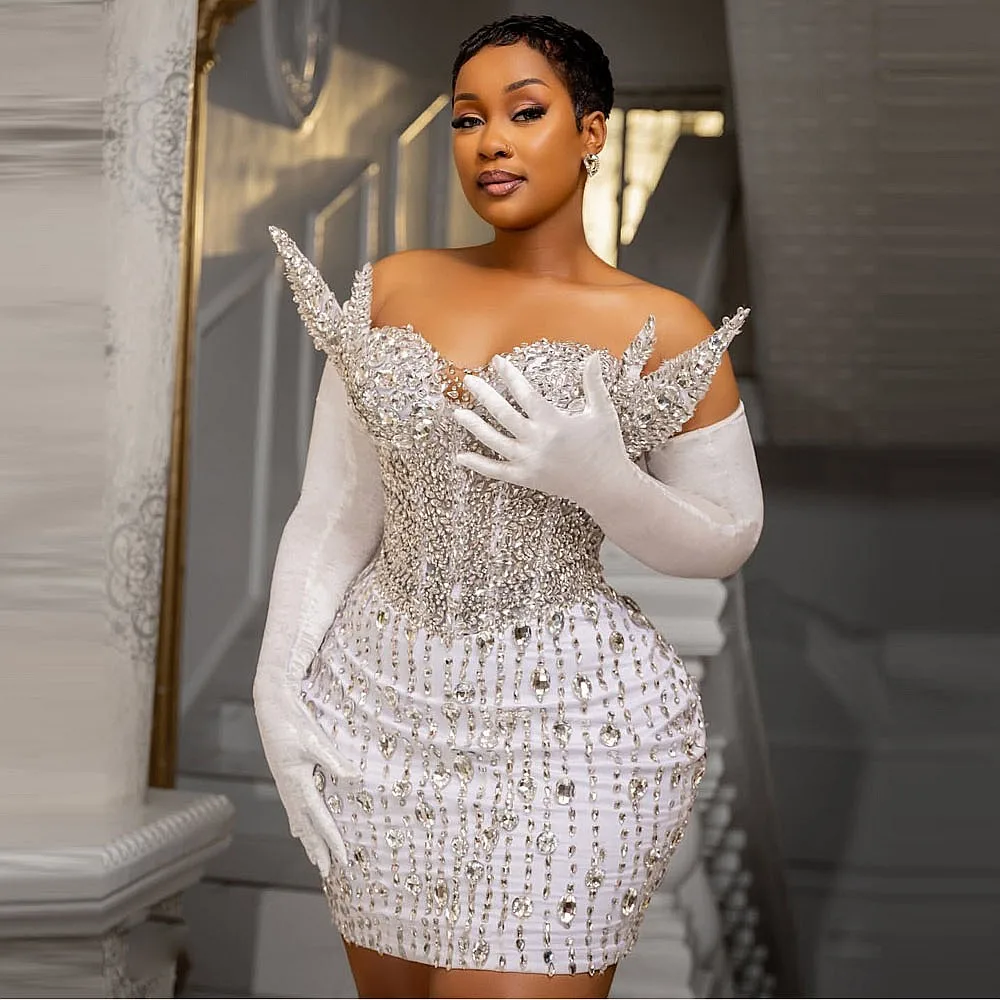 

Роскошные вечерние платья-русалка с вырезом «сердечко», кристаллами, больших размеров, для выпускного вечера, с корсетом на спине, весна 2026, Vestidos