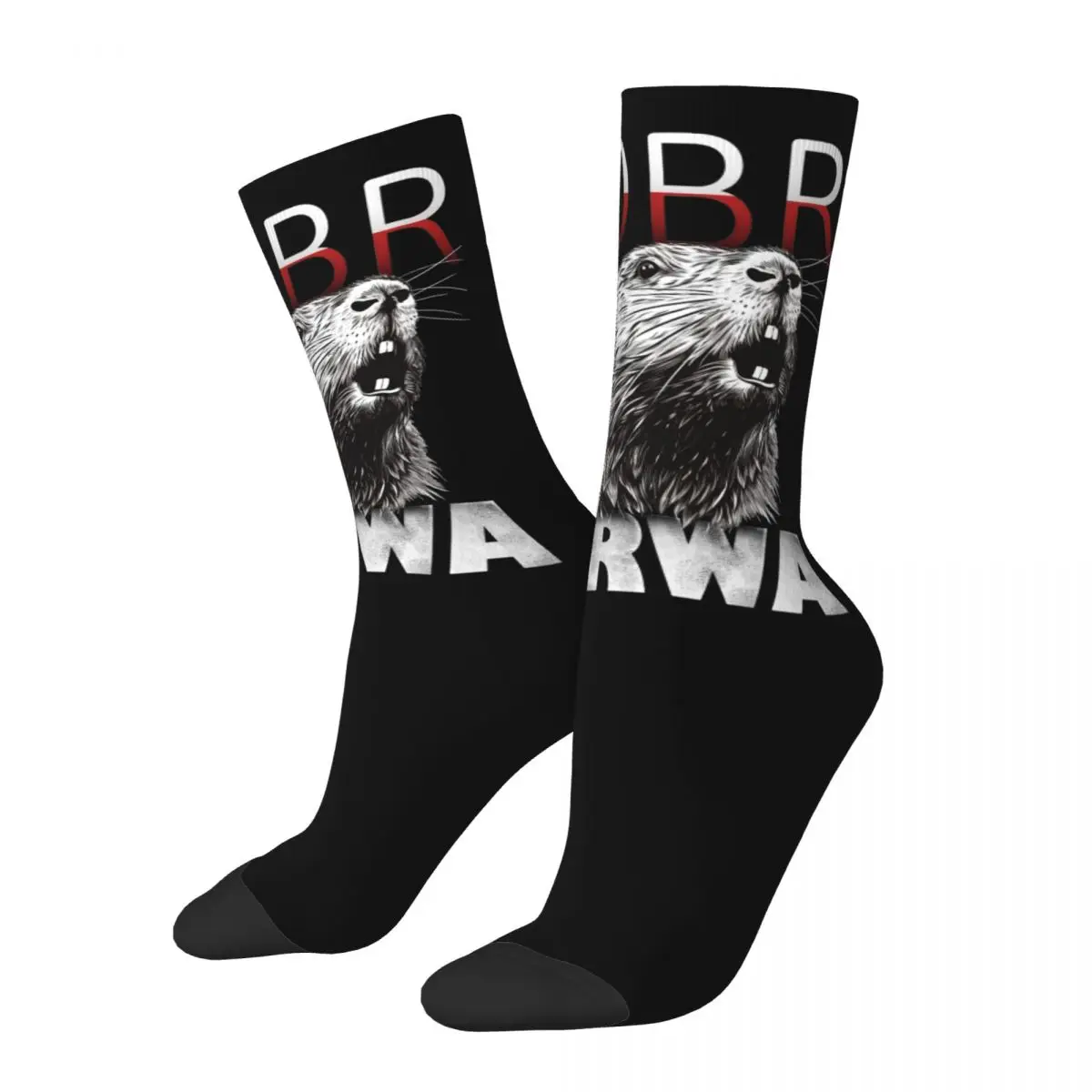 Polish Beaver Meme Bobr Kurwa Accessories Men Women Socks Non-slip Poland Bober Skateboard Middle Tube Sock Warm Wonderful Gifts