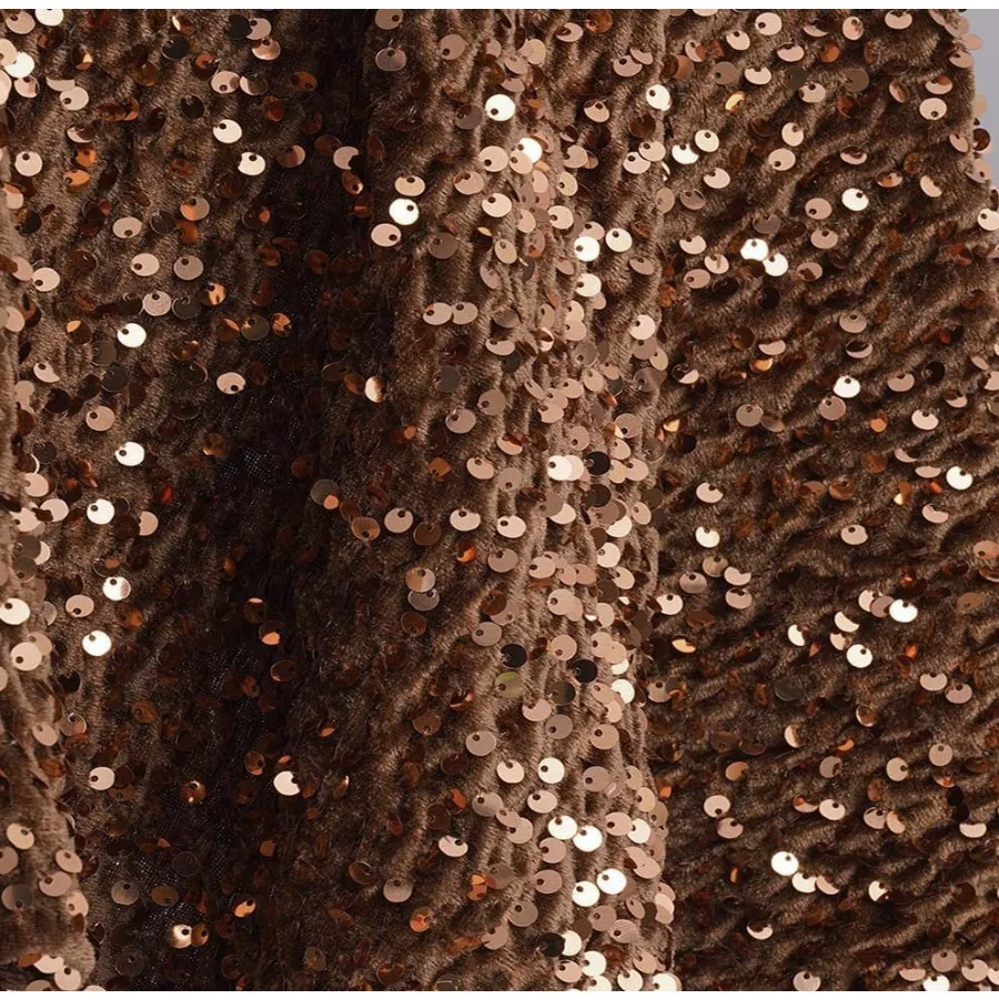 

Бархатная эластичная ткань с блестками от The Yard: 2-сторонняя эластичная бархатная ткань с блестками идеально подходит для модного дизайна, креативных поделок