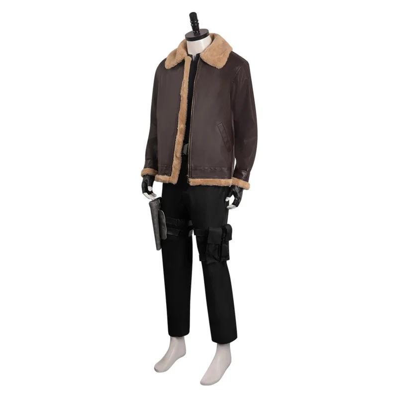 Costume de cosplay de la Saint-Valentin Scott Kennedy pour hommes, tenues de jeu, manteau et pantalon de jeu, fête d'Halloween, plis imbibés, XC4932