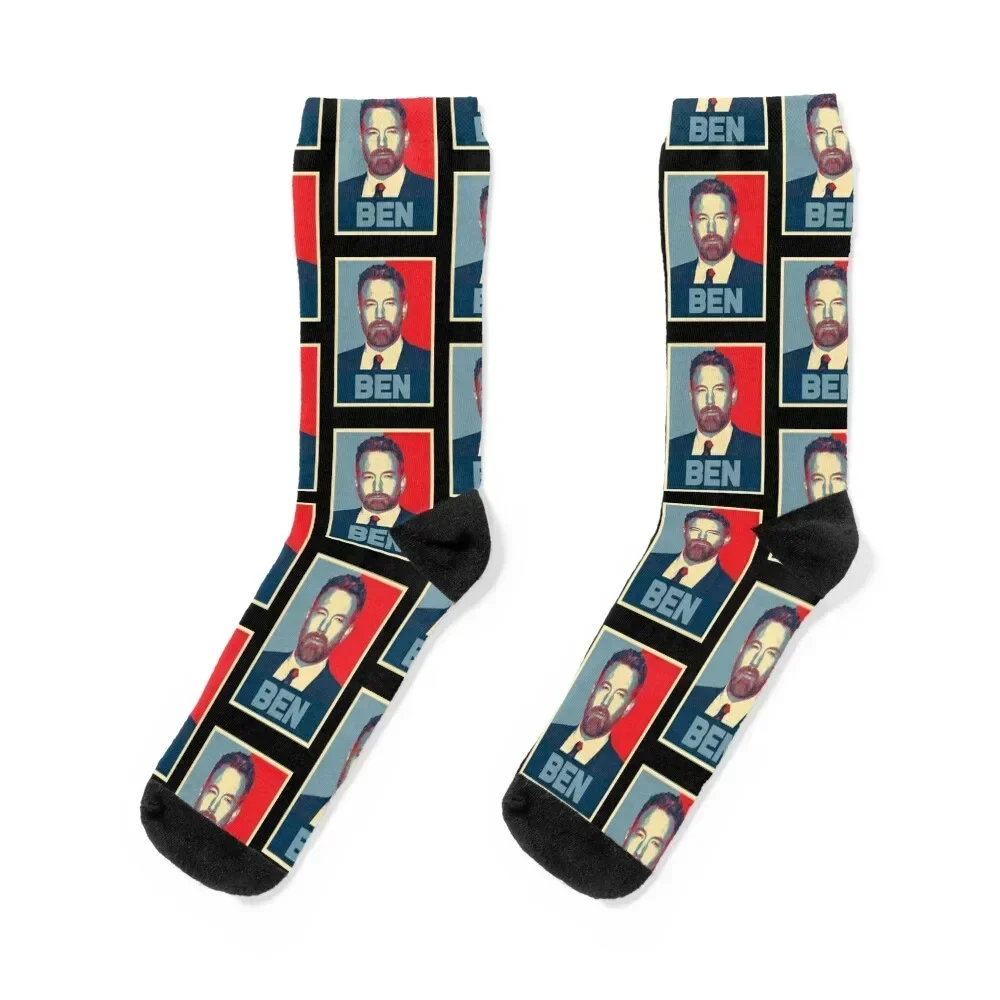 Ben Affleck Socks Crossfit bright garter cute Christmas Women Socks Men's