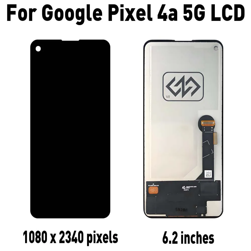 62-''tft-グーグルピクセル-4a-5g-lcd-ディスプレイタッチスクリーンデジタイザピクセル-4a-5g-gd1yq-g025i-lcd-交換部品アセンブリ